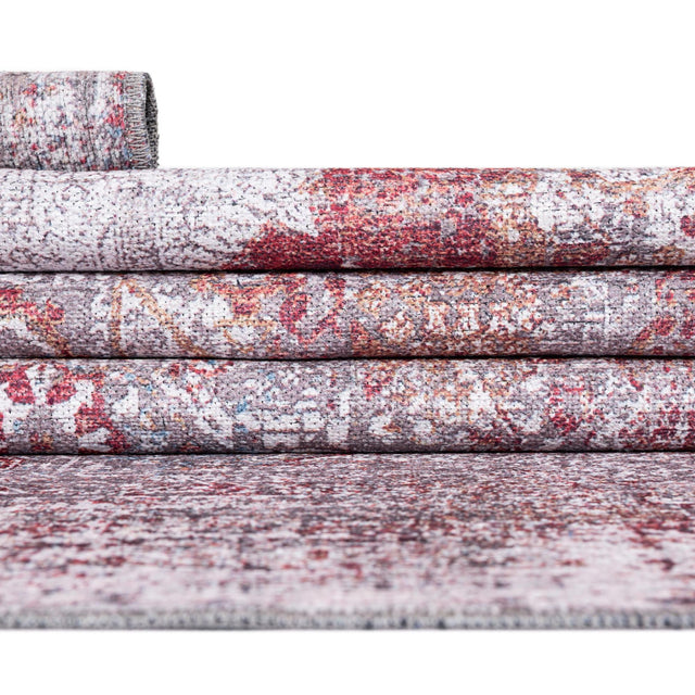 Washable Multicolor 2' x 3' Yara Rectangle Area Rug Easy to Clean Stain Resistant & Durable Polyester & Chenille Carpet for Sale at Rug Engine