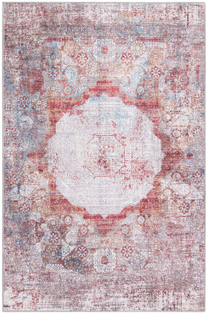 Washable Multicolor 4' x 6' Yara Rectangle Area Rug Easy to Clean Stain Resistant & Durable Polyester & Chenille Carpet for Sale at Rug Engine