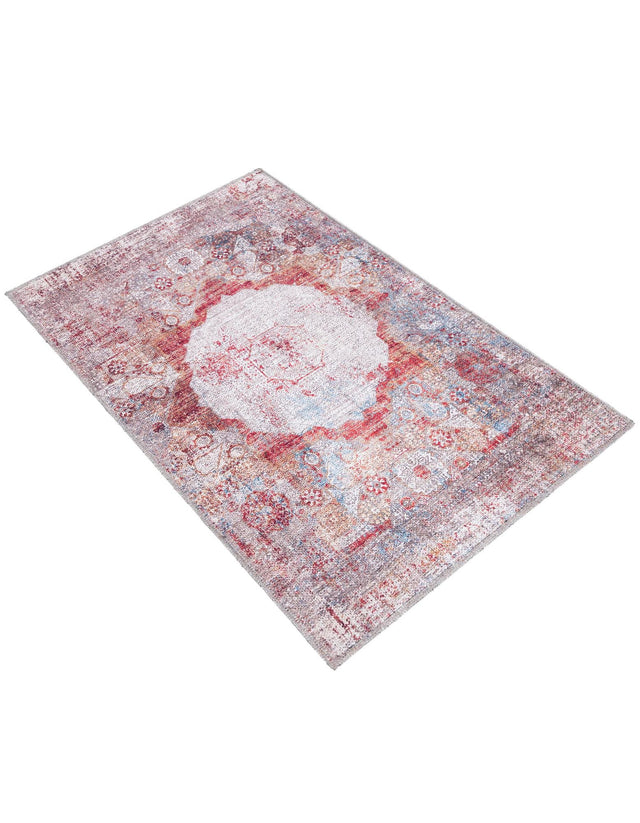 Washable Multicolor 2' x 3' Yara Rectangle Area Rug Easy to Clean Stain Resistant & Durable Polyester & Chenille Carpet for Sale at Rug Engine