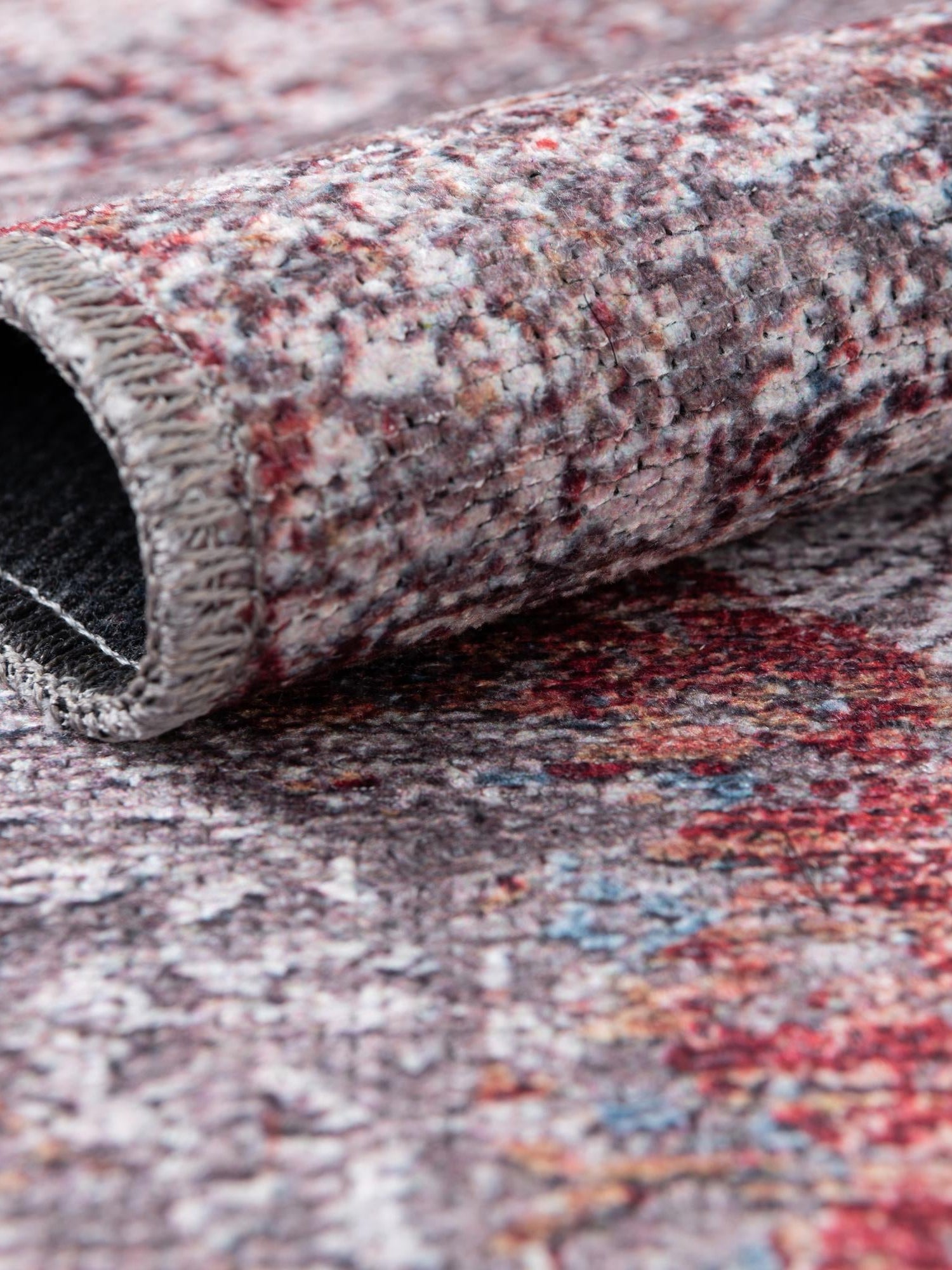 Washable Multicolor 6' x 6' Yara Round Area Rug Easy to Clean Stain Resistant & Durable Polyester & Chenille Carpet for Sale at Rug Engine