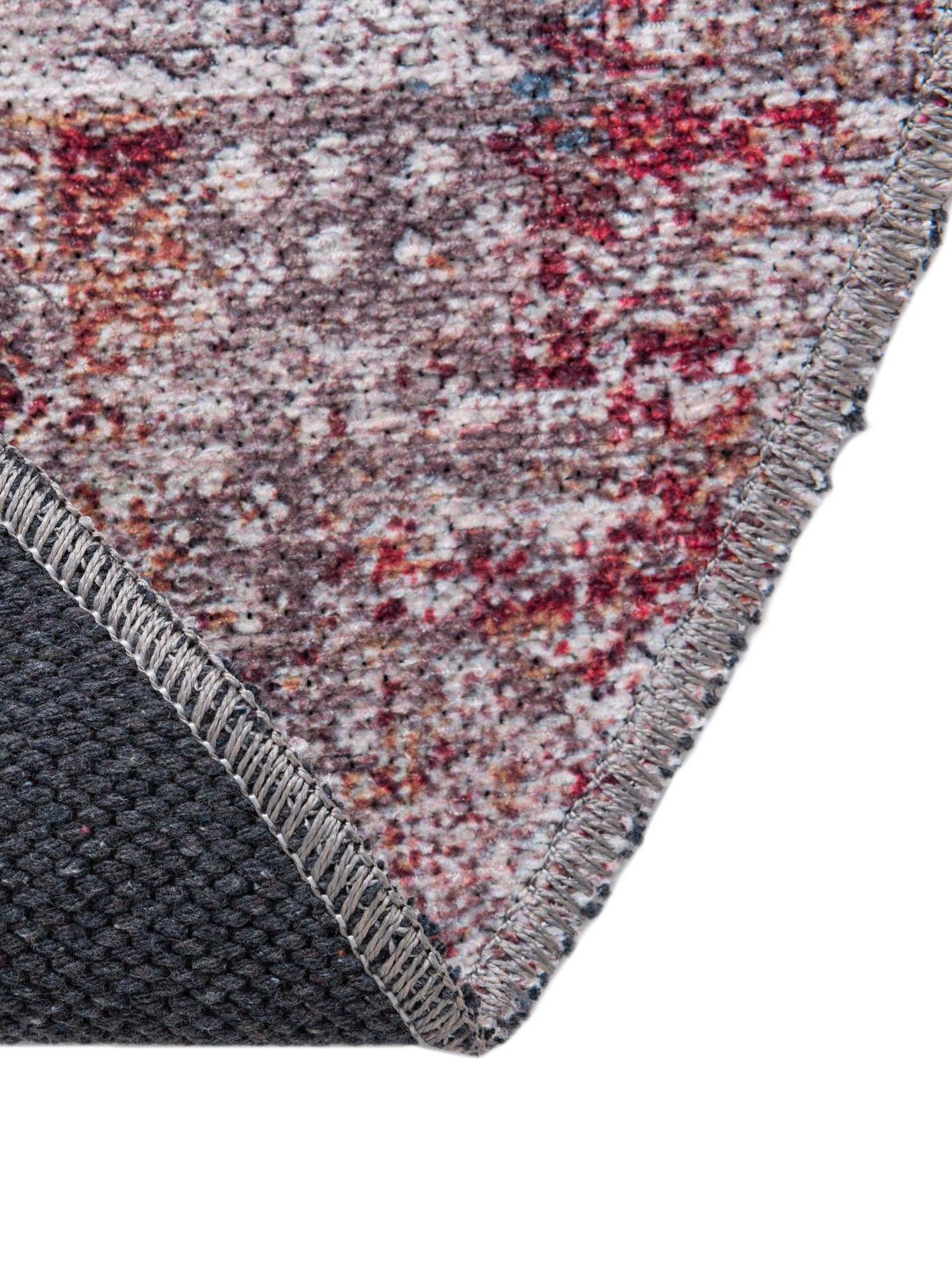 Washable Multicolor 6' x 6' Yara Round Area Rug Easy to Clean Stain Resistant & Durable Polyester & Chenille Carpet for Sale at Rug Engine