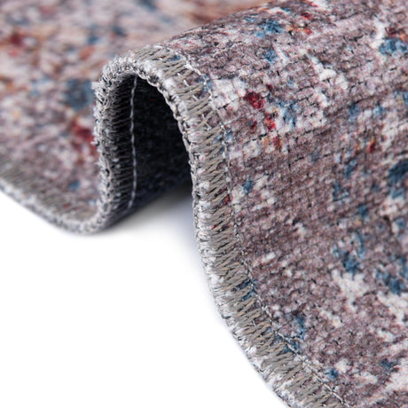 Washable Multicolor 2' x 6' Yara Runner Area Rug Easy to Clean Stain Resistant & Durable Polyester & Chenille Carpet for Sale at Rug Engine