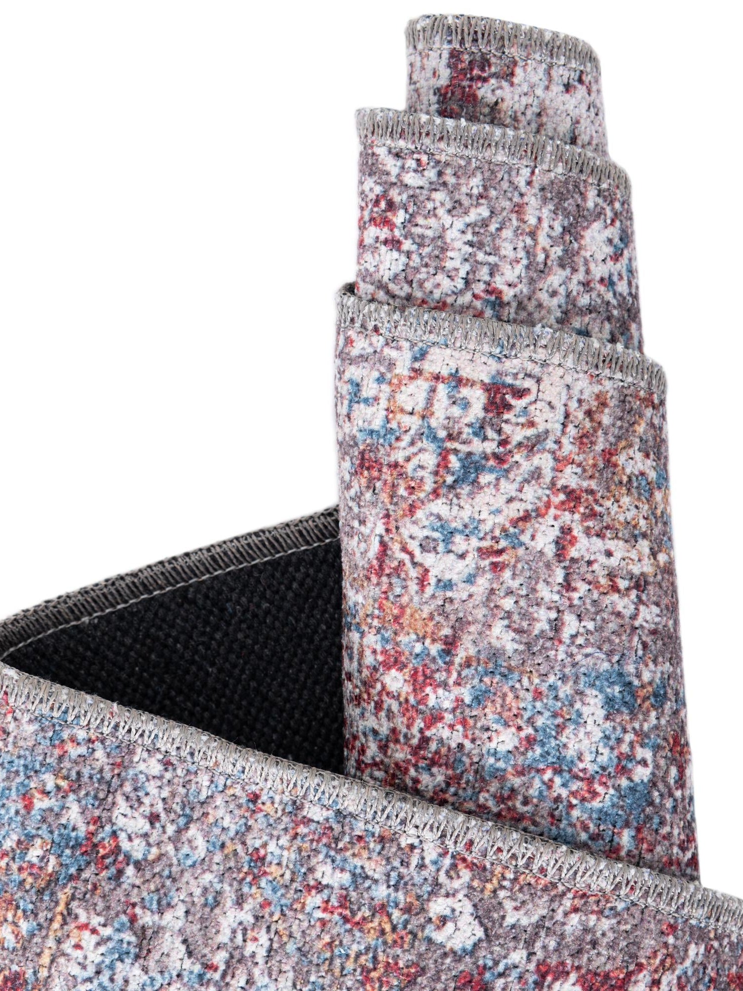 Washable Multicolor 2' x 8' Yara Runner Area Rug Easy to Clean Stain Resistant & Durable Polyester & Chenille Carpet for Sale at Rug Engine