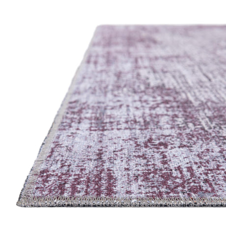 Washable Pink Ivory 2' x 3' Yara Rectangle Area Rug Easy to Clean Stain Resistant & Durable Polyester & Chenille Carpet for Sale at Rug Engine