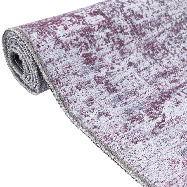 Washable Pink Ivory 4' x 6' Yara Rectangle Area Rug Easy to Clean Stain Resistant & Durable Polyester & Chenille Carpet for Sale at Rug Engine