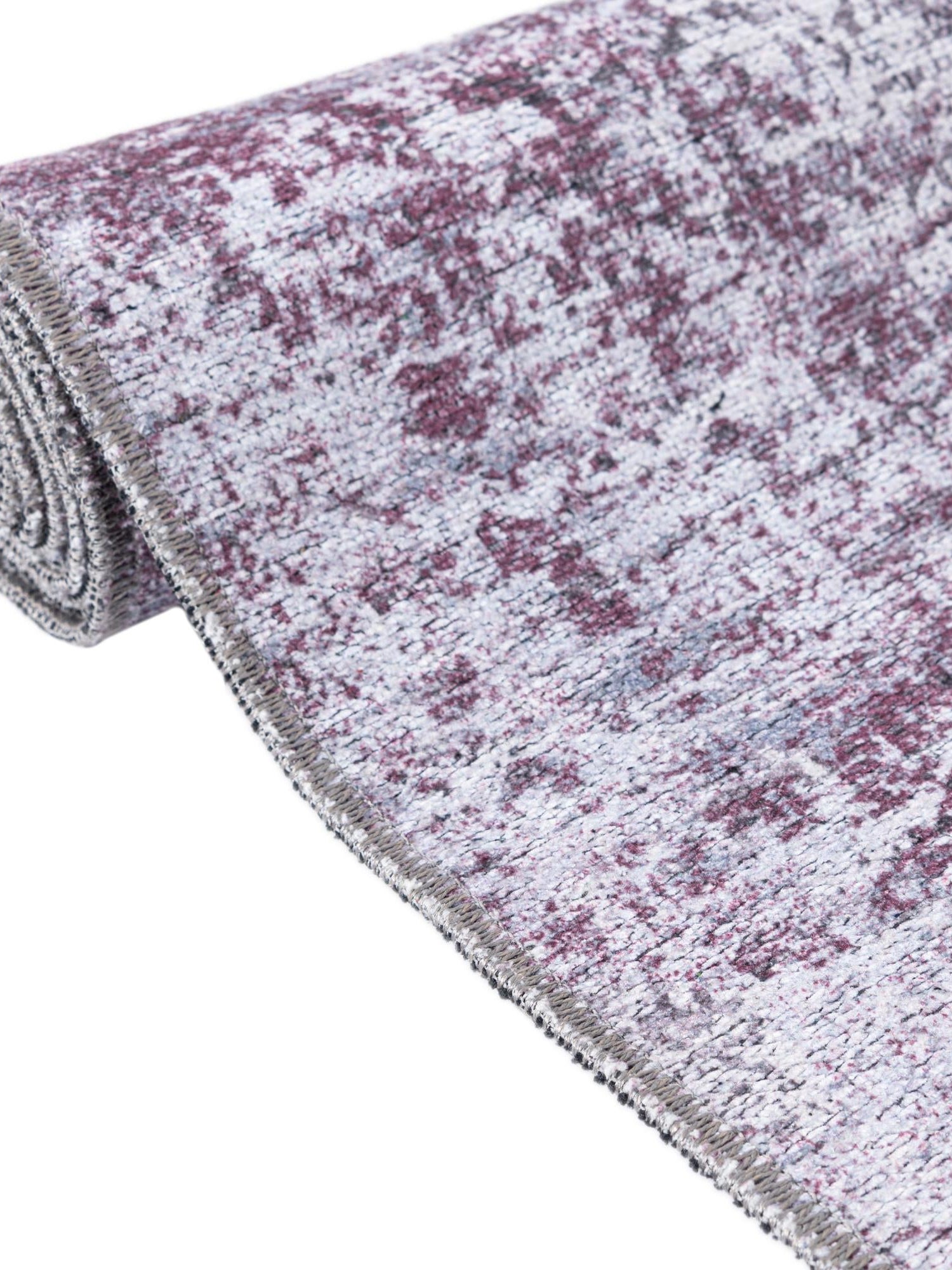 Washable Pink Ivory 6' x 9' Yara Rectangle Area Rug Easy to Clean Stain Resistant & Durable Polyester & Chenille Carpet for Sale at Rug Engine