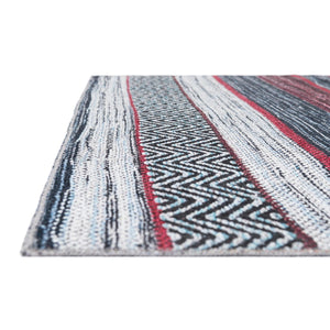 Washable Navy Blue 7' 10 x 10' Yara Rectangle Area Rug Easy to Clean Stain Resistant & Durable Polyester & Chenille Carpet for Sale at Rug Engine
