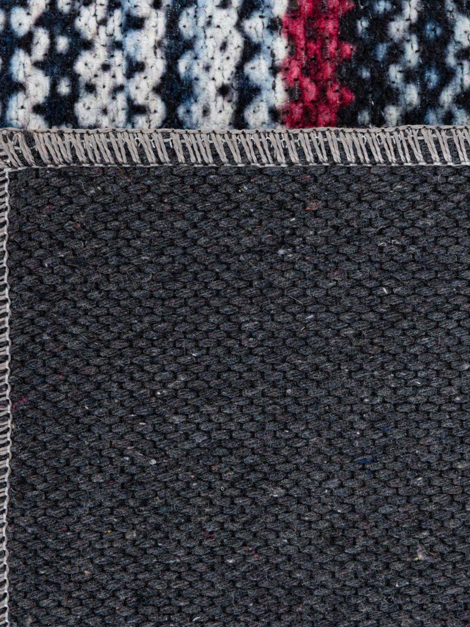 Washable Navy Blue 2' x 3' Yara Rectangle Area Rug Easy to Clean Stain Resistant & Durable Polyester & Chenille Carpet for Sale at Rug Engine