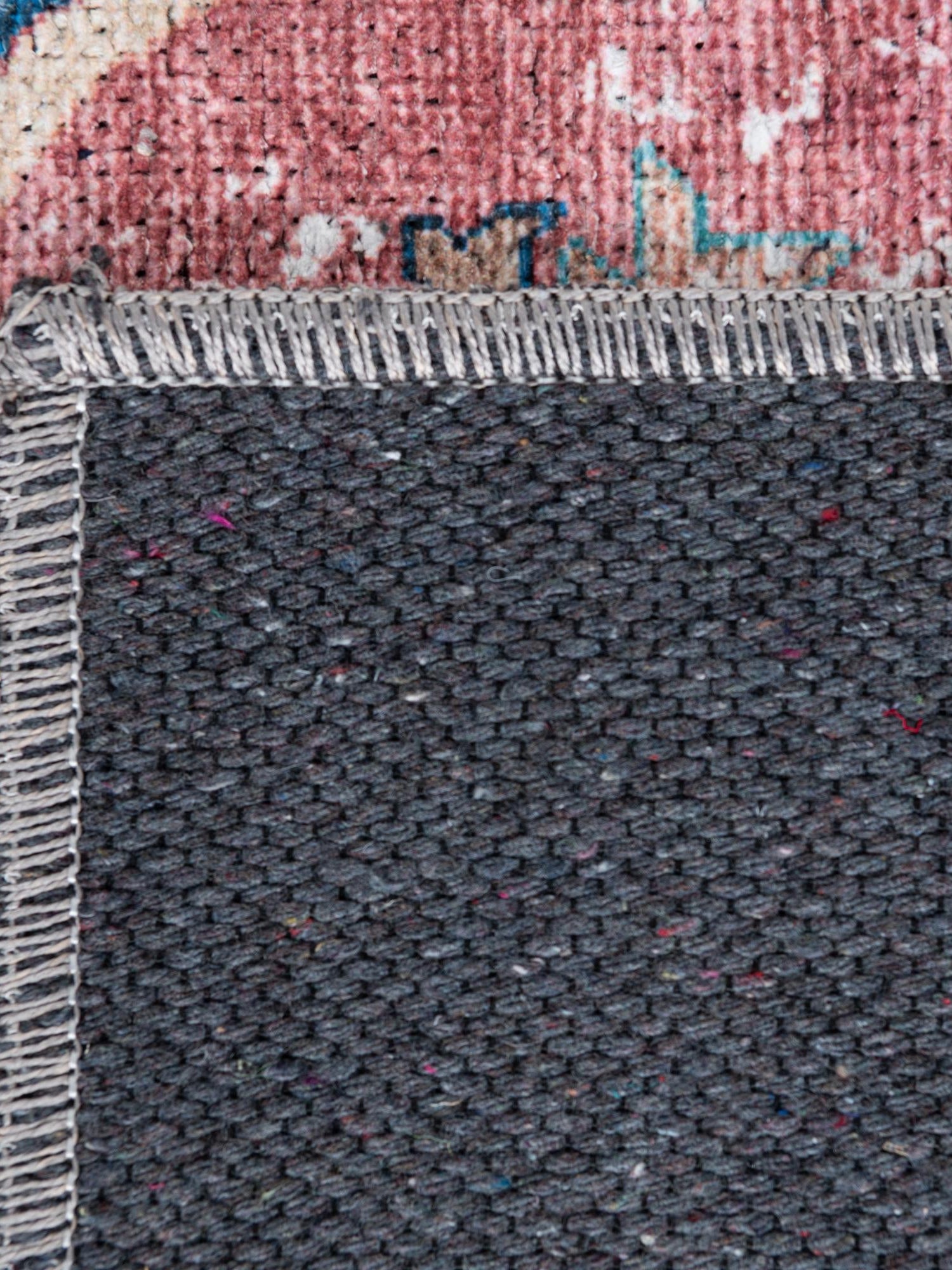 Washable Navy Blue 4' x 6' Yara Rectangle Area Rug Easy to Clean Stain Resistant & Durable Polyester & Chenille Carpet for Sale at Rug Engine
