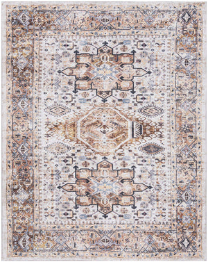 Ivory Almond 8' x 10' Yara Washable Rectangle Rug