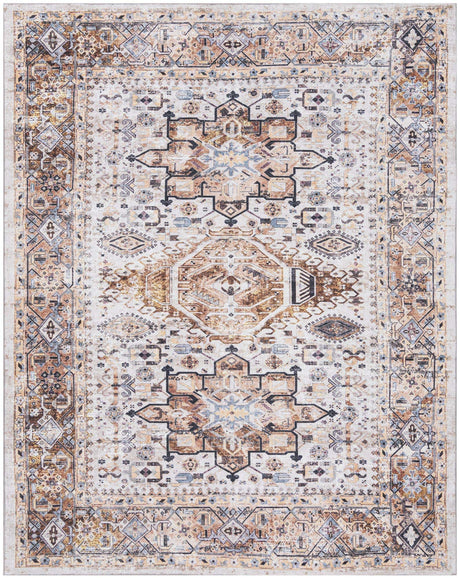 Ivory Almond 8' x 10' Yara Washable Rectangle Rug