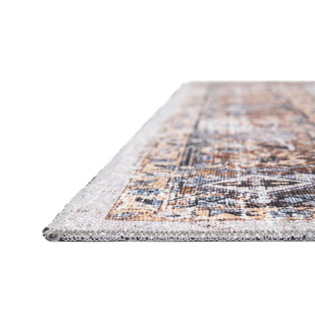 Washable Ivory Almond 7' 10 x 7' 10 Yara Octagon Area Rug Easy to Clean Stain Resistant & Durable Polyester & Chenille Carpet for Sale at Rug Engine