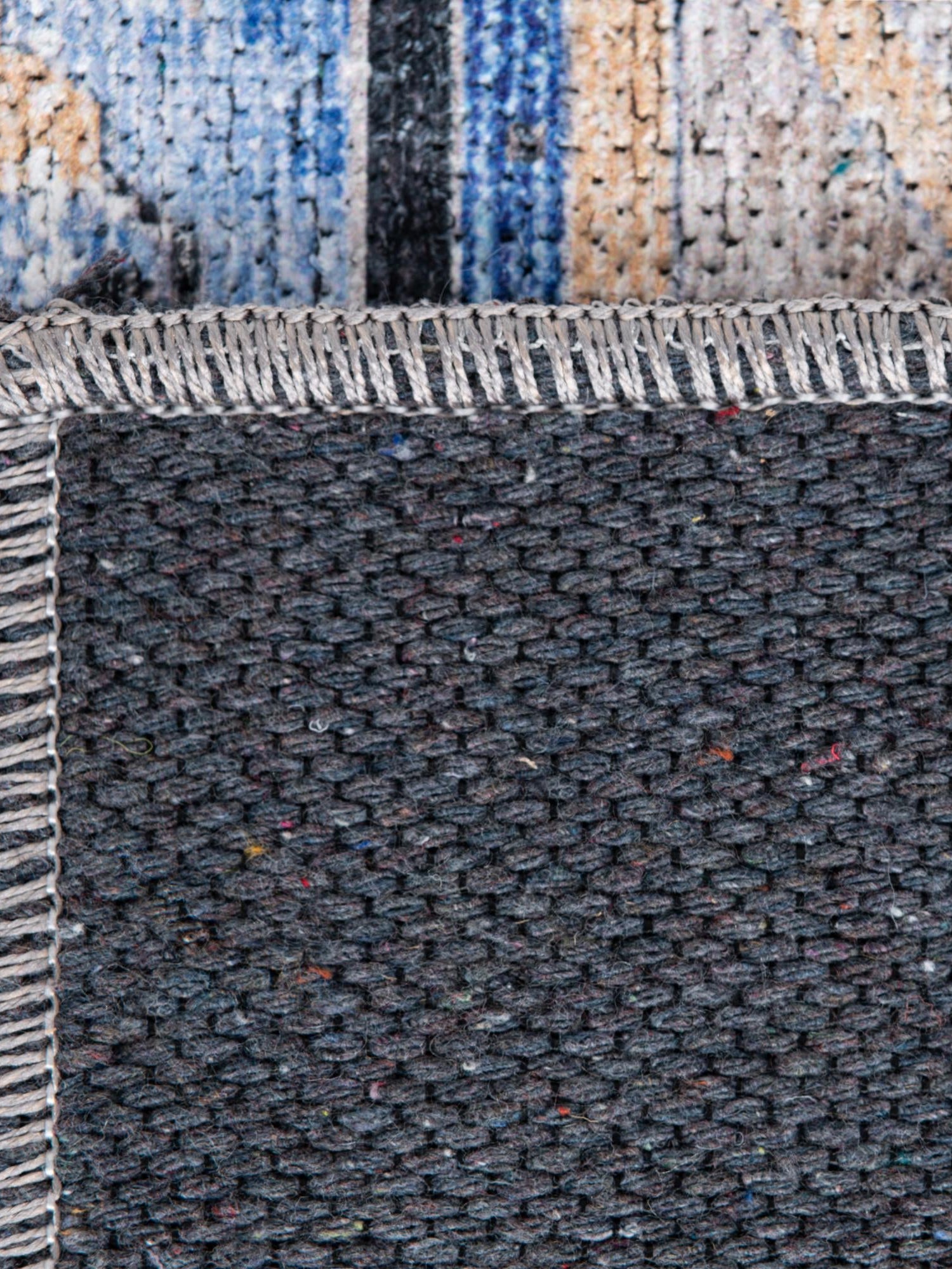 Washable Royal Blue 2' x 5' Yara Runner Area Rug Easy to Clean Stain Resistant & Durable