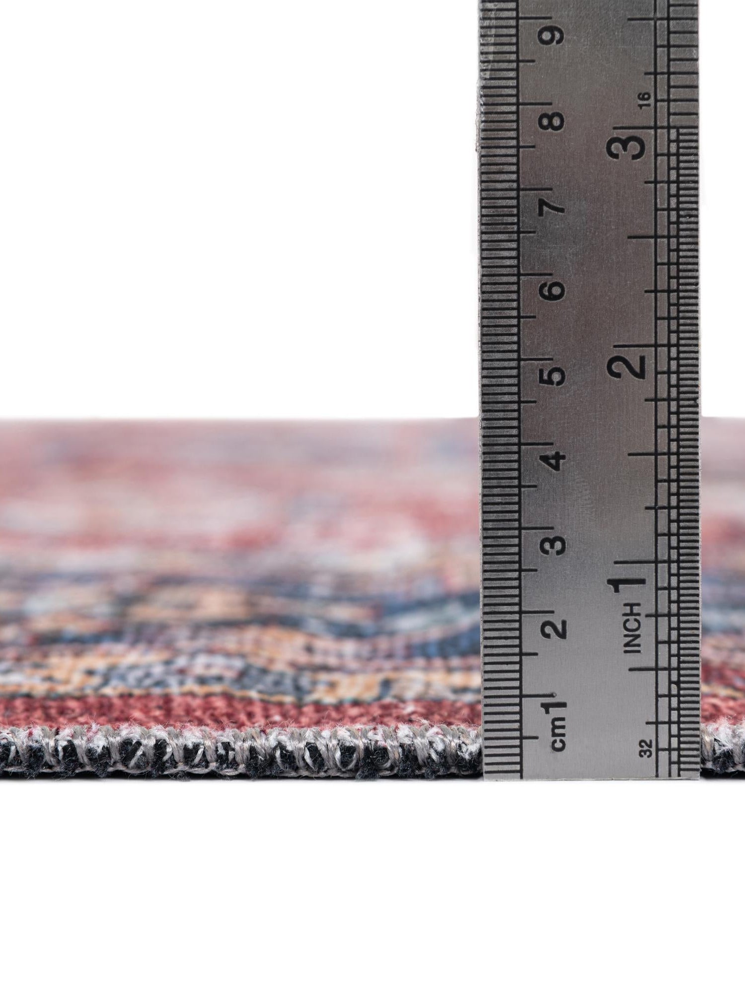Washable Rust Red 7' 10 x 10' Yara Rectangle Area Rug Easy to Clean Stain Resistant & Durable Polyester & Chenille Carpet for Sale at Rug Engine
