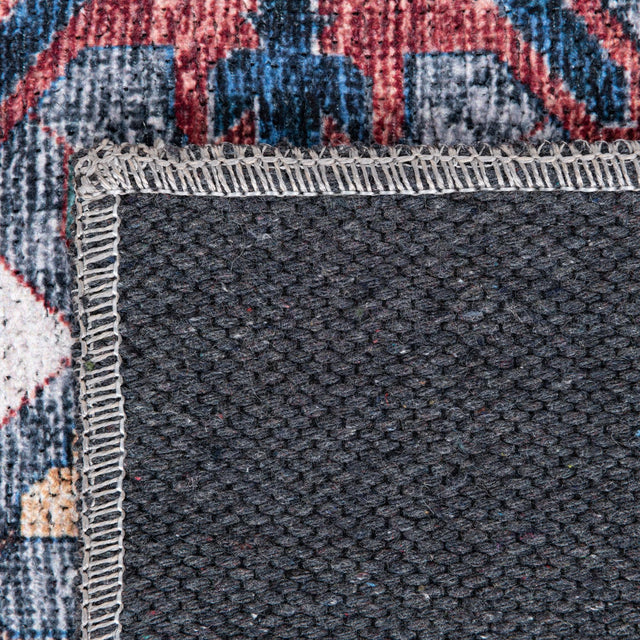 Washable Rust Red 7' 10 x 10' Yara Rectangle Area Rug Easy to Clean Stain Resistant & Durable Polyester & Chenille Carpet for Sale at Rug Engine