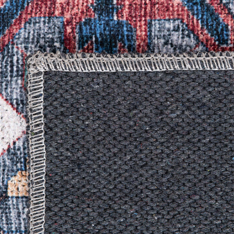 Washable Rust Red 7' 10 x 7' 10 Yara Octagon Area Rug Easy to Clean Stain Resistant & Durable Polyester & Chenille Carpet for Sale at Rug Engine