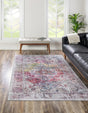 Washable Multicolor 5' x 8' Yara Rectangle Area Rug Easy to Clean Stain Resistant & Durable Polyester & Chenille Carpet for Sale at Rug Engine