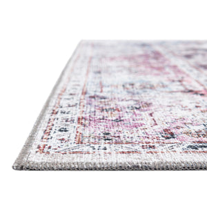 Multicolor 4' x 6' Yara Washable Rectangle Rug
