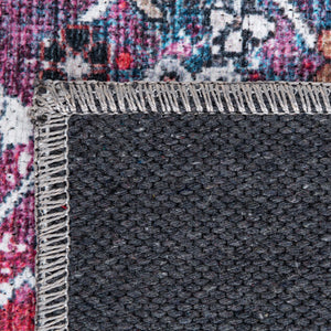 Multicolor 4' x 6' Yara Washable Rectangle Rug