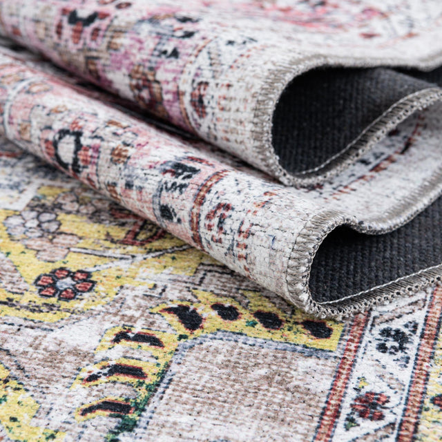 Multicolor 6' x 9' Yara Washable Rectangle Rug