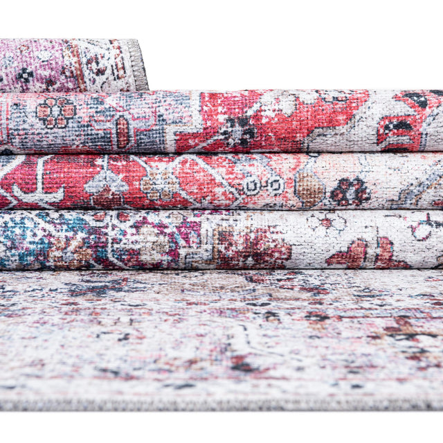 Multicolor 6' x 9' Yara Washable Rectangle Rug