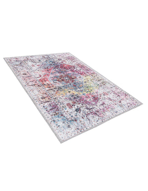 Washable Multicolor 2' x 3' Yara Rectangle Area Rug Easy to Clean Stain Resistant & Durable Polyester & Chenille Carpet for Sale at Rug Engine