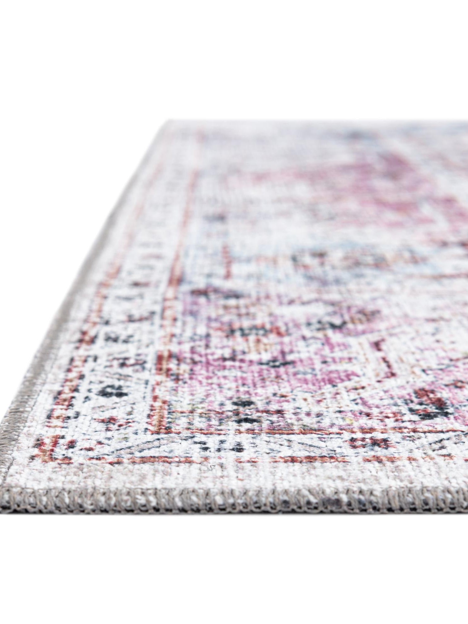 Washable Multicolor 2' 7 x 10' Yara Runner Area Rug Easy to Clean Stain Resistant & Durable Polyester & Chenille Carpet for Sale at Rug Engine