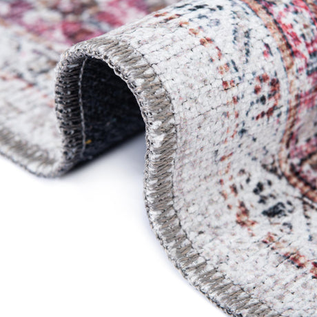 Washable Multicolor 2' x 8' Yara Runner Area Rug Easy to Clean Stain Resistant & Durable Polyester & Chenille Carpet for Sale at Rug Engine