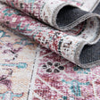 Washable Light Coral Pink 7' 10 x 7' 10 Yara Octagon Area Rug Easy to Clean Stain Resistant & Durable Polyester & Chenille Carpet for Sale at Rug Engine