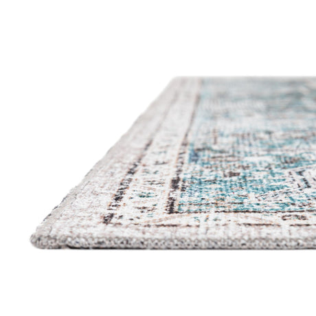Washable Seaglass 7' 10 x 7' 10 Yara Octagon Area Rug Easy to Clean Stain Resistant & Durable Polyester & Chenille Carpet for Sale at Rug Engine