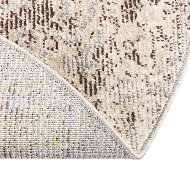 Multicolor 4' x 4' Charm Round Area Rug 100% Polypropylene With Jute Backing Traditional Vintage Distressed Look Carpet for Living Rooms Dining Office Space for Sale at Rug Engine