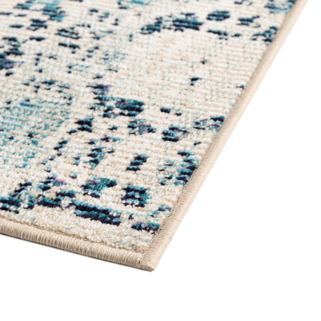 Ivory 2' x 6' Charm Runner Area Rug 100% Polypropylene With Jute Backing Traditional Vintage Distressed Look Carpet for Living Rooms Dining Office Space for Sale at Rug Engine