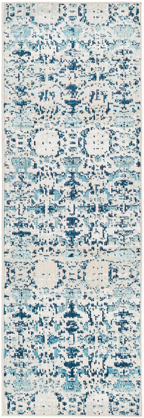 Ivory 2' x 6' Charm Runner Area Rug 100% Polypropylene With Jute Backing Traditional Vintage Distressed Look Carpet for Living Rooms Dining Office Space for Sale at Rug Engine
