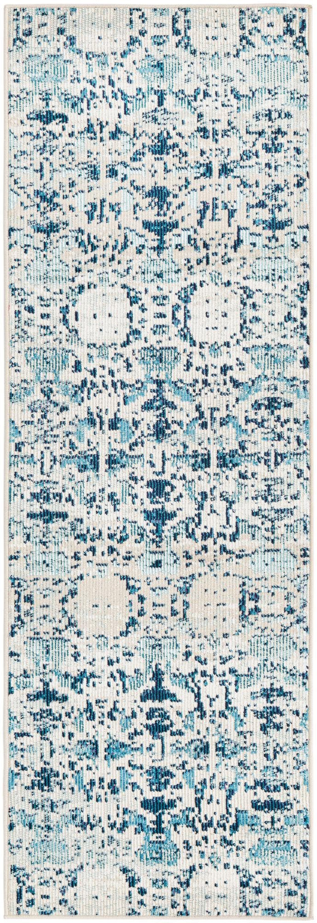 Ivory 2' x 6' Charm Runner Area Rug 100% Polypropylene With Jute Backing Traditional Vintage Distressed Look Carpet for Living Rooms Dining Office Space for Sale at Rug Engine