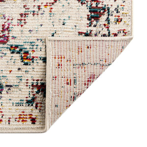 Ivory 2' x 6' Charm Runner Area Rug 100% Polypropylene With Jute Backing Traditional Vintage Distressed Look Carpet for Living Rooms Dining Office Space for Sale at Rug Engine