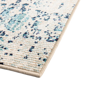 Ivory 4' x 6' Charm Rectangle Area Rug 100% Polypropylene With Jute Backing Traditional Vintage Distressed Look Carpet for Living Rooms Dining Office Space for Sale at Rug Engine
