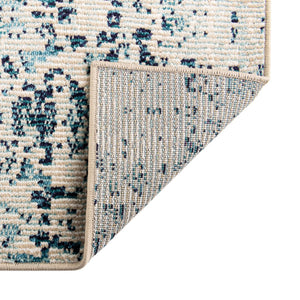 Ivory 4' x 6' Charm Rectangle Area Rug 100% Polypropylene With Jute Backing Traditional Vintage Distressed Look Carpet for Living Rooms Dining Office Space for Sale at Rug Engine