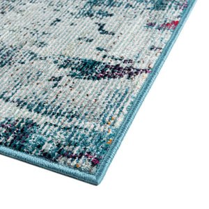 Multicolor 5' x 8' Charm Rectangle Area Rug 100% Polypropylene With Jute Backing Traditional Vintage Distressed Look Carpet for Living Rooms Dining Office Space for Sale at Rug Engine