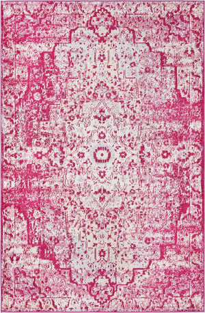 Red 5' x 8' Charm Rectangle Area Rug 100% Polypropylene With Jute Backing Traditional Vintage Distressed Look Carpet for Living Rooms Dining Office Space for Sale at Rug Engine