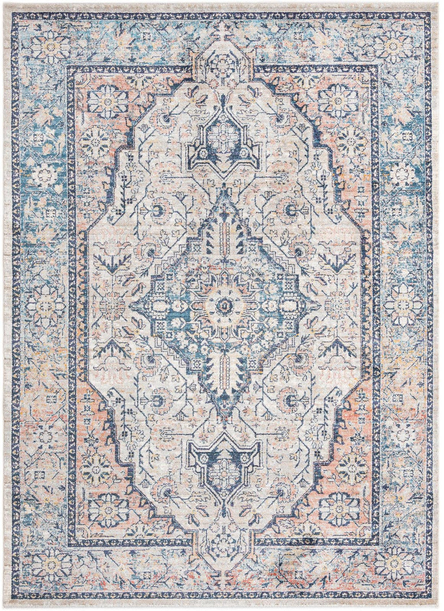 Multicolor 7' x 10' 4 Lola Rectangle Area Rug Polypropylene With Jute ...