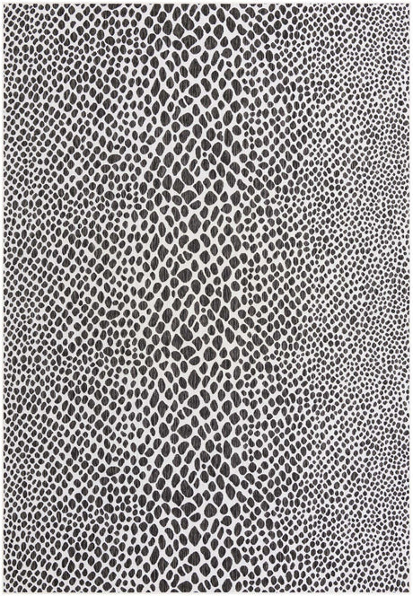 Black 8' x 11' Jill Zarin Outdoor Rectangle Rug