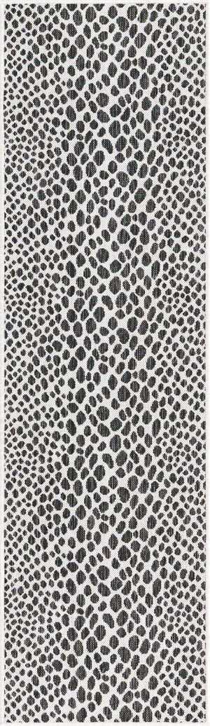 Black 2' x 7' 1 Jill Zarin Outdoor Runner Area Rug Weather Resistant for Patio, Deck, Terrace, Balcony, Porch Durable 100% Polypropylene Carpet for Outside for Sale at Rug Engine
