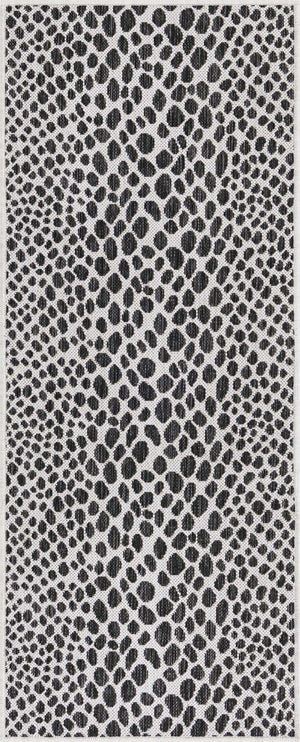 Black 2' x 5' 3 Jill Zarin Outdoor Runner Area Rug Weather Resistant for Patio, Deck, Terrace, Balcony, Porch Durable 100% Polypropylene Carpet for Outside for Sale at Rug Engine