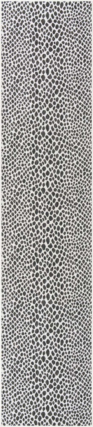 Black 2' 7 x 12' Jill Zarin Outdoor Runner Area Rug Weather Resistant for Patio, Deck, Terrace, Balcony, Porch Durable 100% Polypropylene Carpet for Outside for Sale at Rug Engine