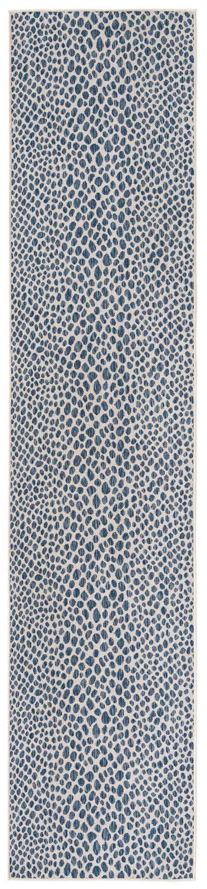 Blue 2' 7 x 12' Jill Zarin Outdoor Runner Area Rug Weather Resistant for Patio, Deck, Terrace, Balcony, Porch Durable 100% Polypropylene Carpet for Outside for Sale at Rug Engine