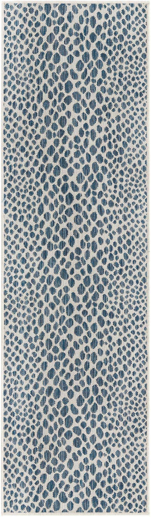 Blue 2' x 7' 1 Jill Zarin Outdoor Runner Area Rug Weather Resistant for Patio, Deck, Terrace, Balcony, Porch Durable 100% Polypropylene Carpet for Outside for Sale at Rug Engine