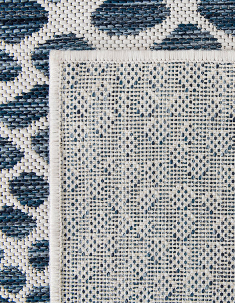 Blue 7' 10 x 7' 10 Jill Zarin Outdoor Octagon Area Rug Weather Resistant for Patio, Deck, Terrace, Balcony, Porch Durable 100% Polypropylene Carpet for Outside for Sale at Rug Engine
