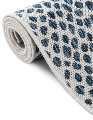 Blue 7' 10 x 7' 10 Jill Zarin Outdoor Octagon Area Rug Weather Resistant for Patio, Deck, Terrace, Balcony, Porch Durable 100% Polypropylene Carpet for Outside for Sale at Rug Engine