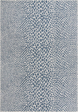 Blue 8' x 11' Jill Zarin Outdoor Rectangle Rug