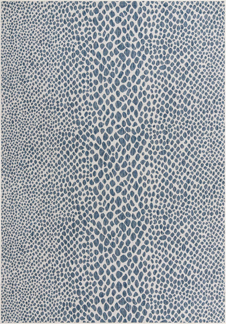 Blue 8' x 11' Jill Zarin Outdoor Rectangle Rug